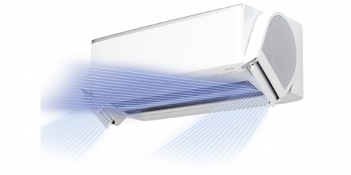 Fujitsu NocriaX ( ASYG09KXCA / AOYG09KXCA ) 2,5 kW-os inverteres klíma, mono, oldalfali split klíma - beltéri egység